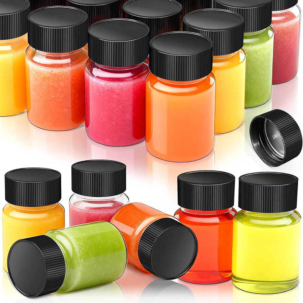 Water Bottle Blank - 25 Pack 2oz Plastic Shot Bottles