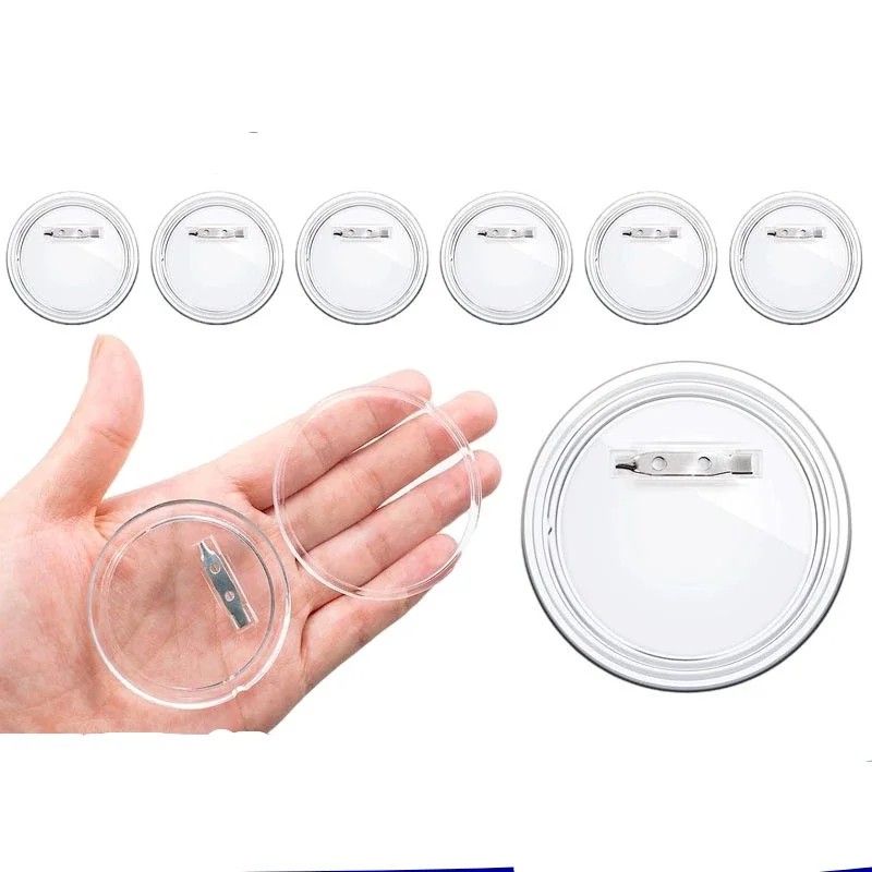 30pcs acrylic blank badge pin  - Button Badge Blank avis et prix