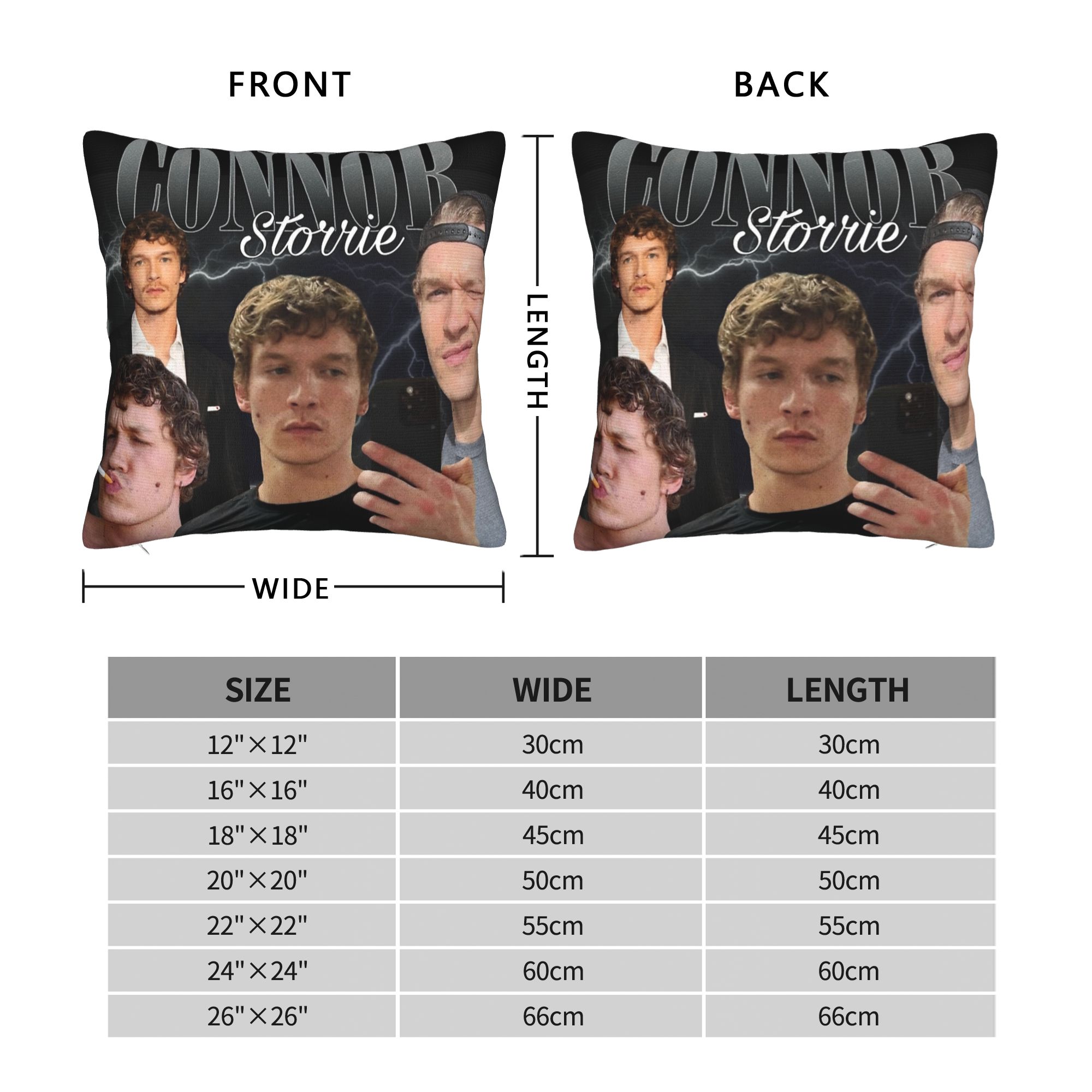 Connor Storrie Heated Rivalry  - Pillow Cover Sublimation avis et prix