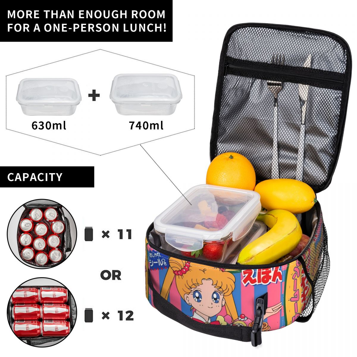 Cartoon Sailors Moons Insulate - Tote Bag Sublimation avis et prix