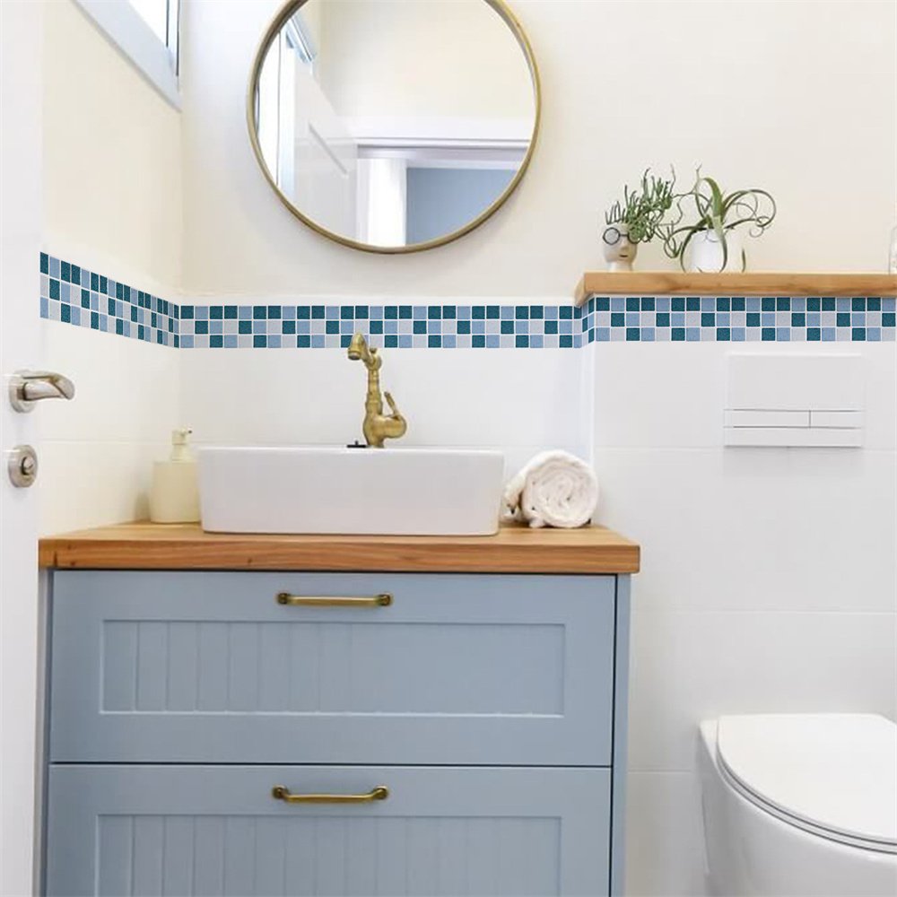 Blue Mosaic Self-Adhesive Base - Ceramic Tile Blank avis et prix