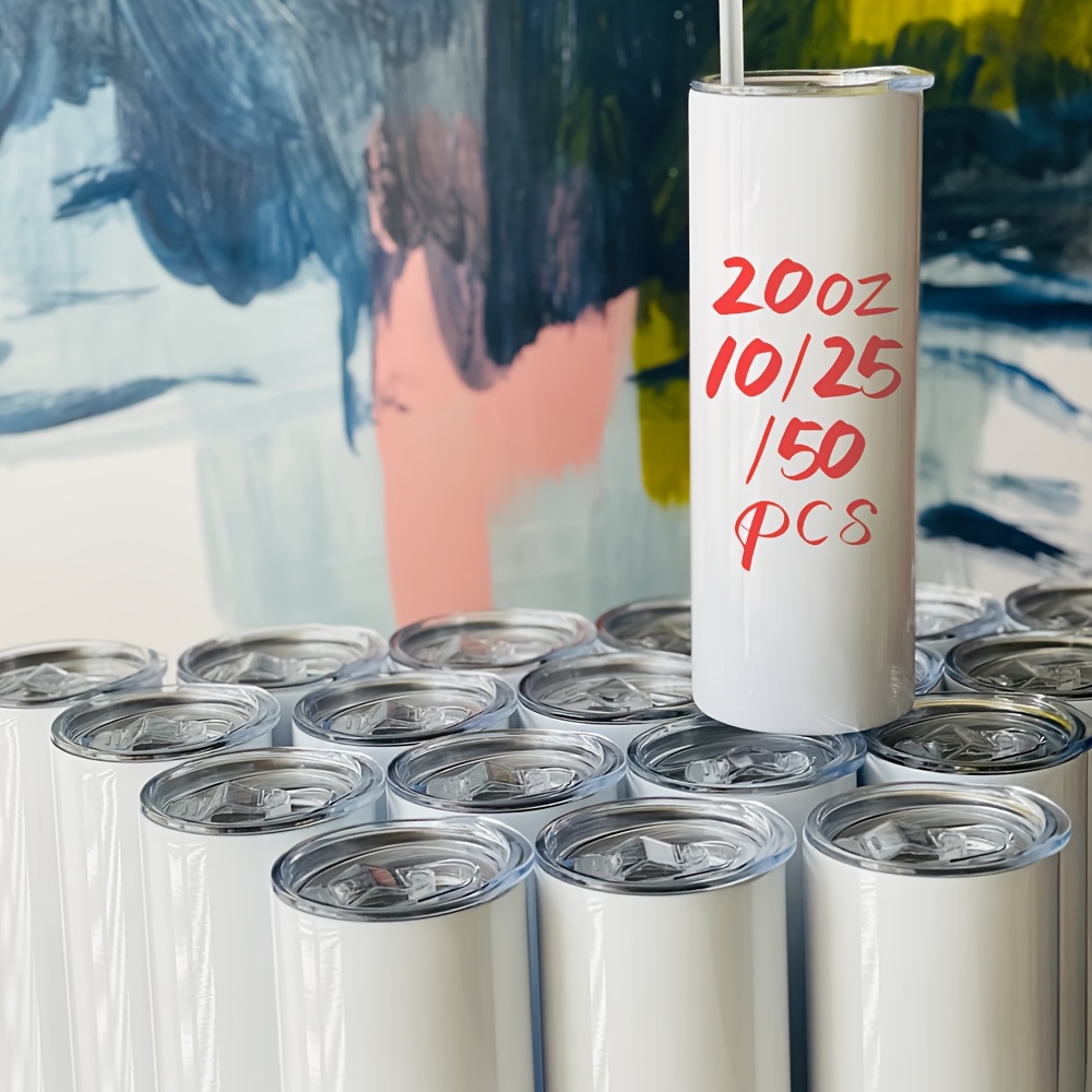 50/25/10 Pack Sublimation Tumb - Tumbler 20Oz White avis et prix
