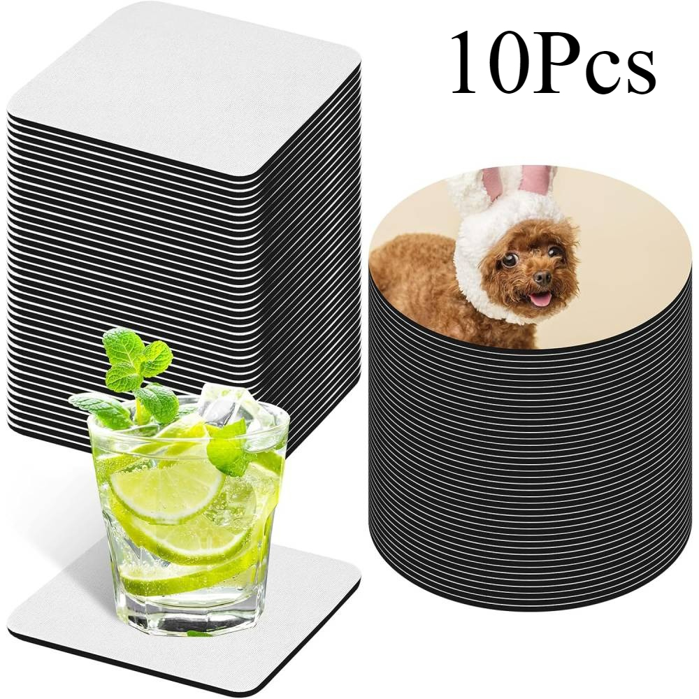 10 Pcs Sublimation Coasters Bl - Coaster Sublimation Blank avis et prix