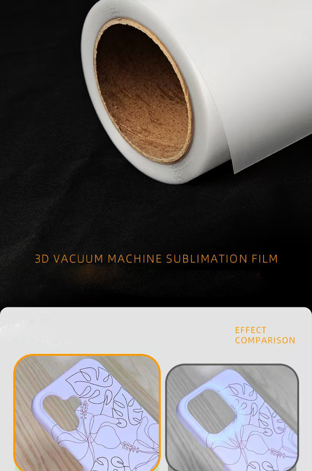 FONLYU 420mm*40mm Roll 3D Subl - Phone Case Blank Print avis et prix