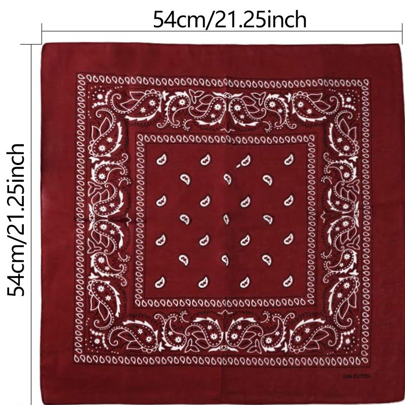 Hip Hop Cowboy Paisley Scarf L - Bandana Blank White avis et prix
