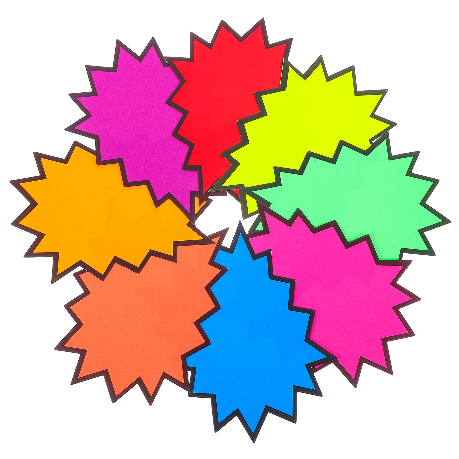 80Pcs Vibrant Fluorescent Burs - Yard Sign Blank avis et prix