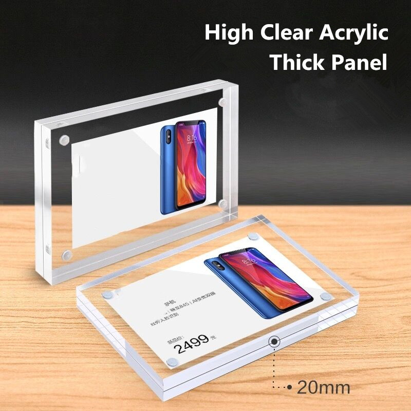 90x55mm Magnetic Acrylic Price - Photo Acrylic Block avis et prix