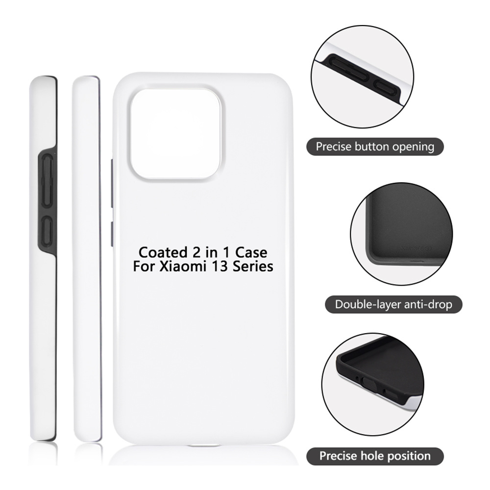 Coated 2 in 1 Blank Phone Case - Phone Case Blank Print avis et prix