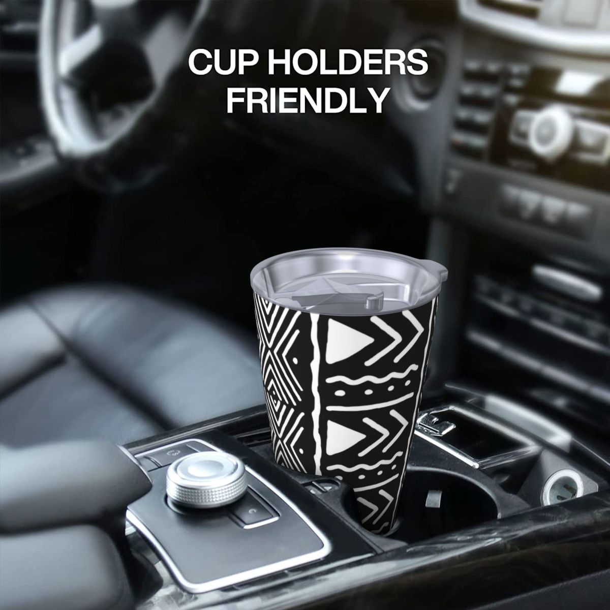 Black And White African Bogola - Tumbler 20Oz White avis et prix