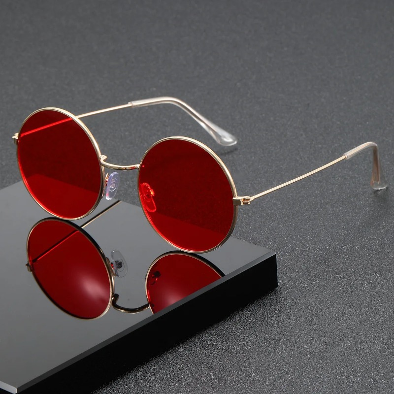 Retro Men Punk Style Sunglasse - Metal Photo Panel avis et prix