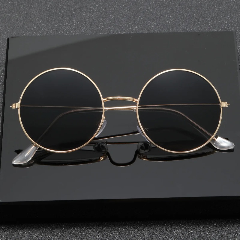 Retro Men Punk Style Sunglasse - Metal Photo Panel avis et prix