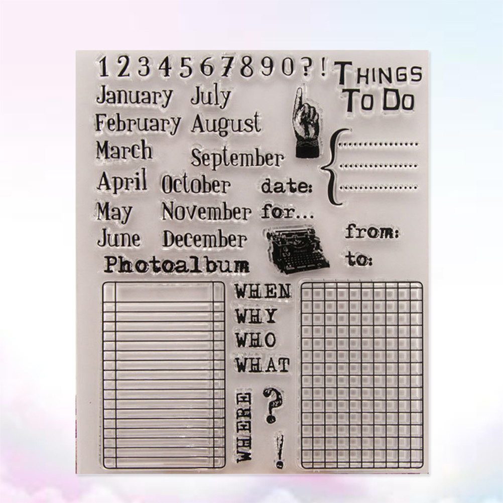 Calendar Date Silicone Stamp C - Photo Acrylic Block avis et prix