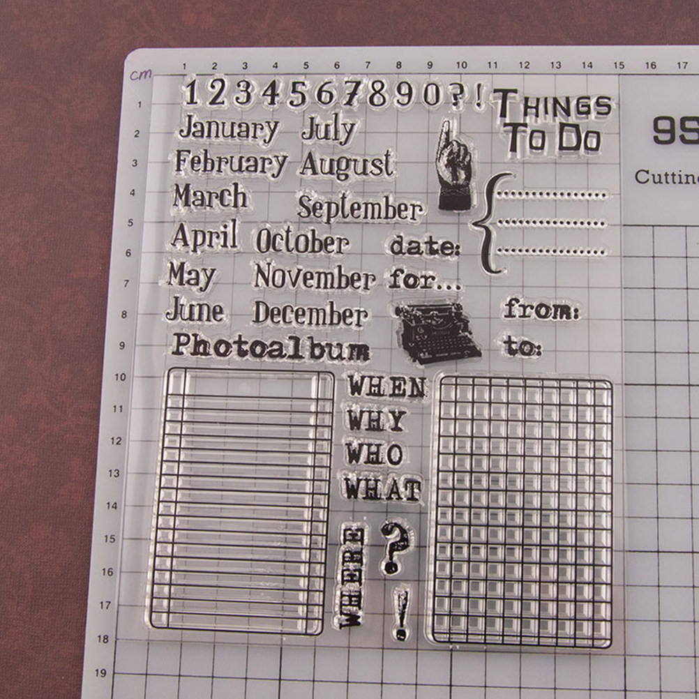 Calendar Date Silicone Stamp C - Photo Acrylic Block avis et prix
