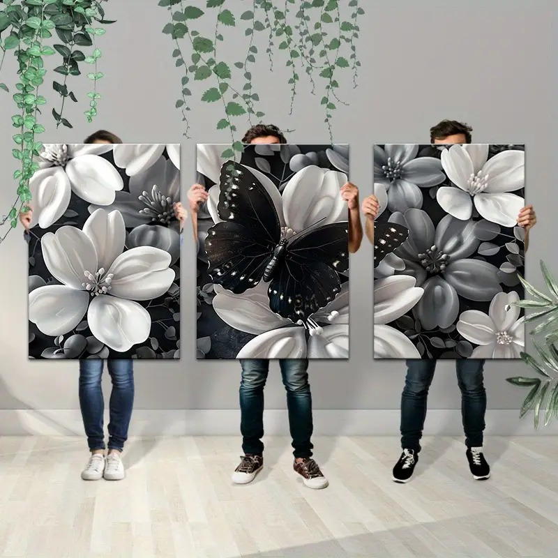 Framed Set of 3 Canvas Wall Ar - Canvas Wrap Ready avis et prix