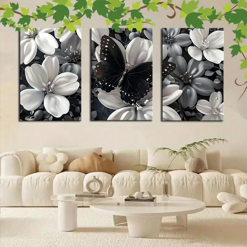 Framed Set of 3 Canvas Wall Ar - Canvas Wrap Ready avis et prix