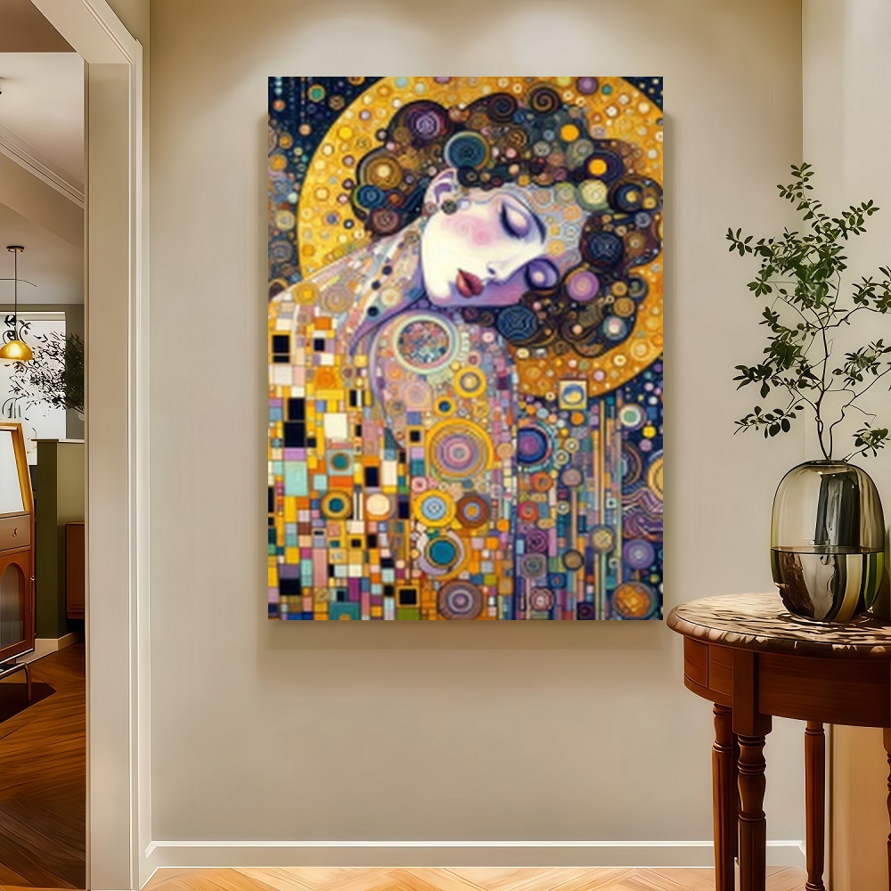 Framed S Gustav Klimt Inspired - Canvas Wrap Ready avis et prix