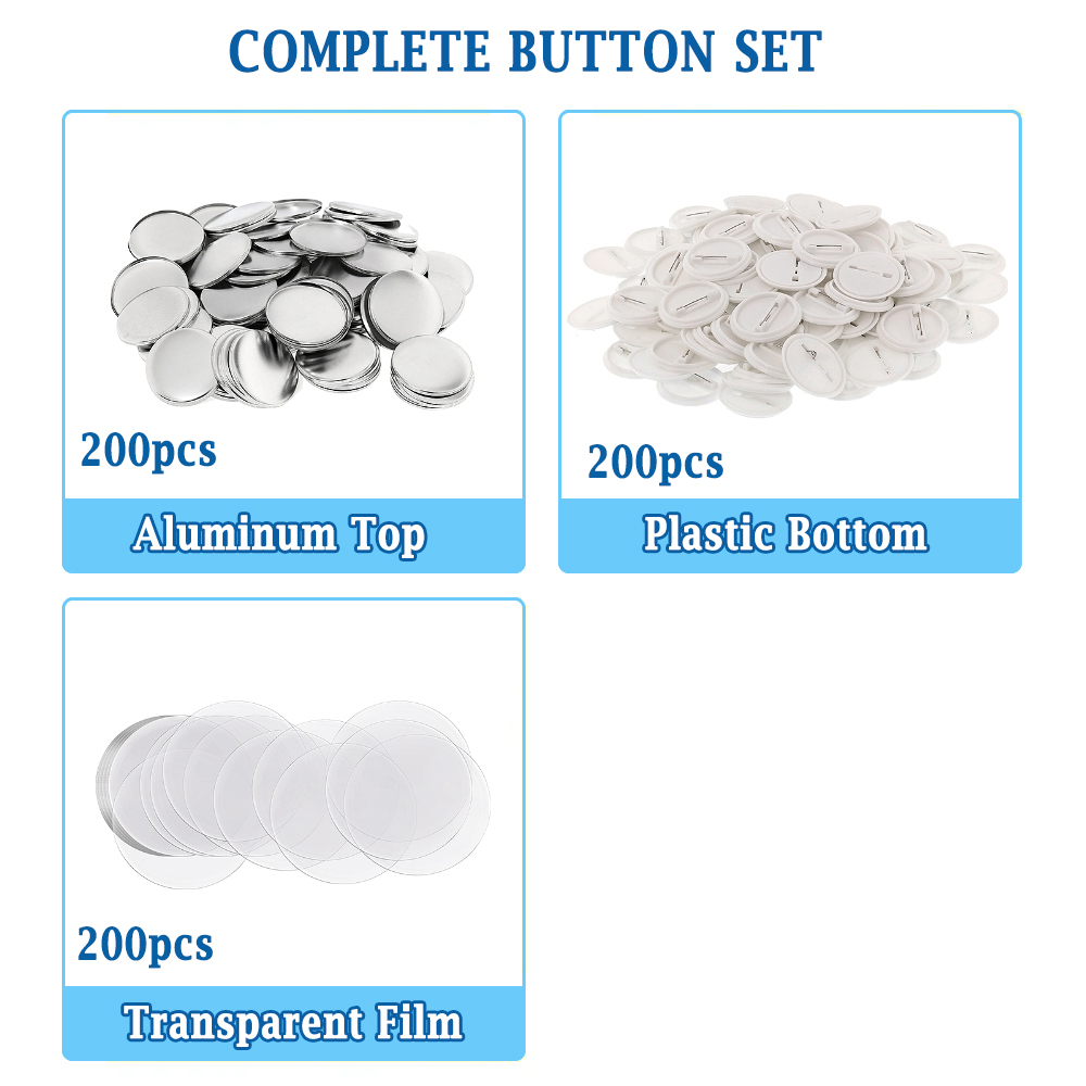 200pcs DIY Round Badge Making  - Button Badge Blank avis et prix