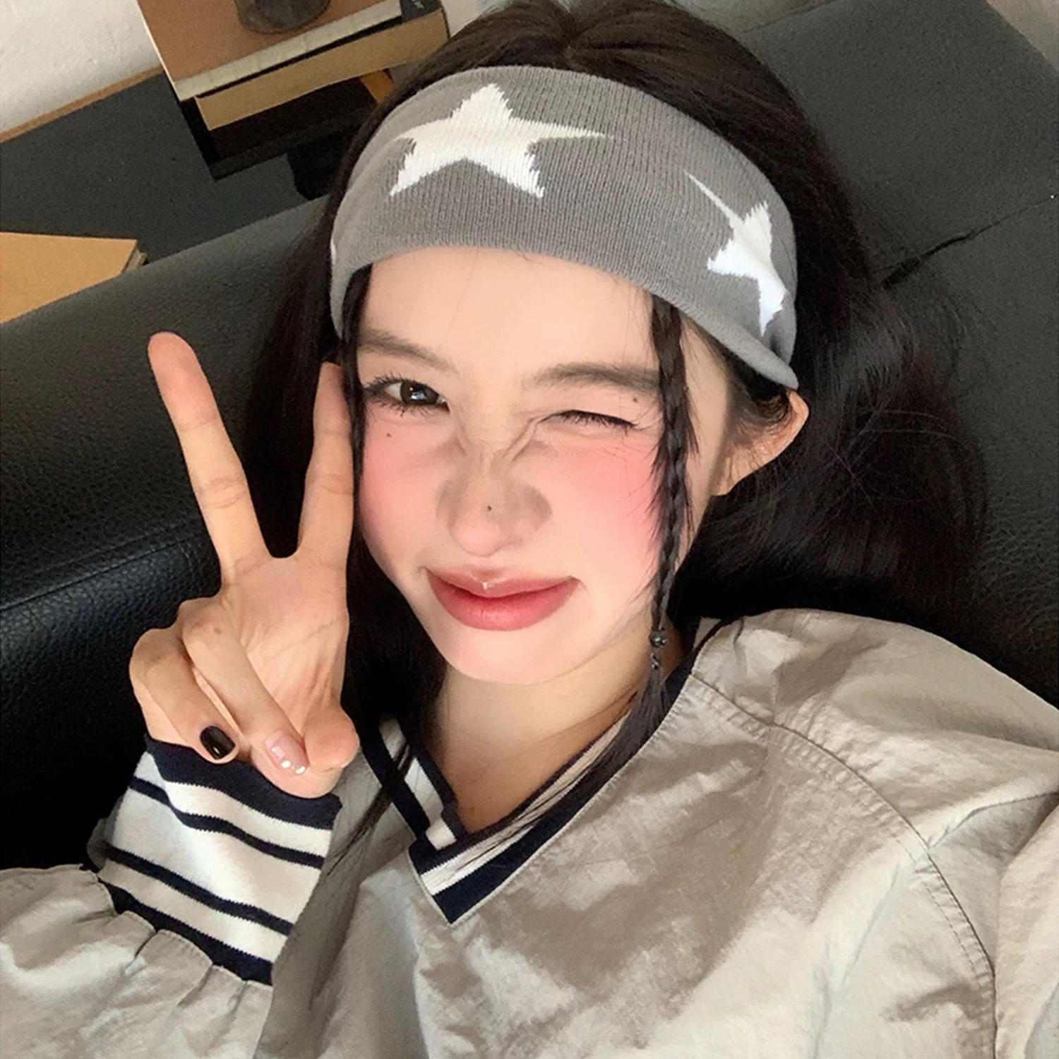 Star Embroidery Sports Headban - Bandana Blank White avis et prix