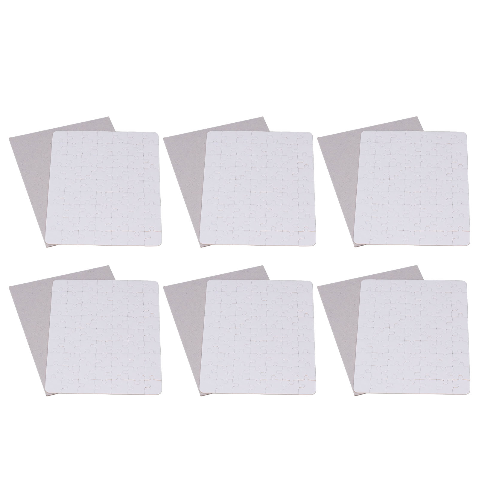 6 Set Blank Puzzles 13x18cm Wh - Puzzle Blank White avis et prix