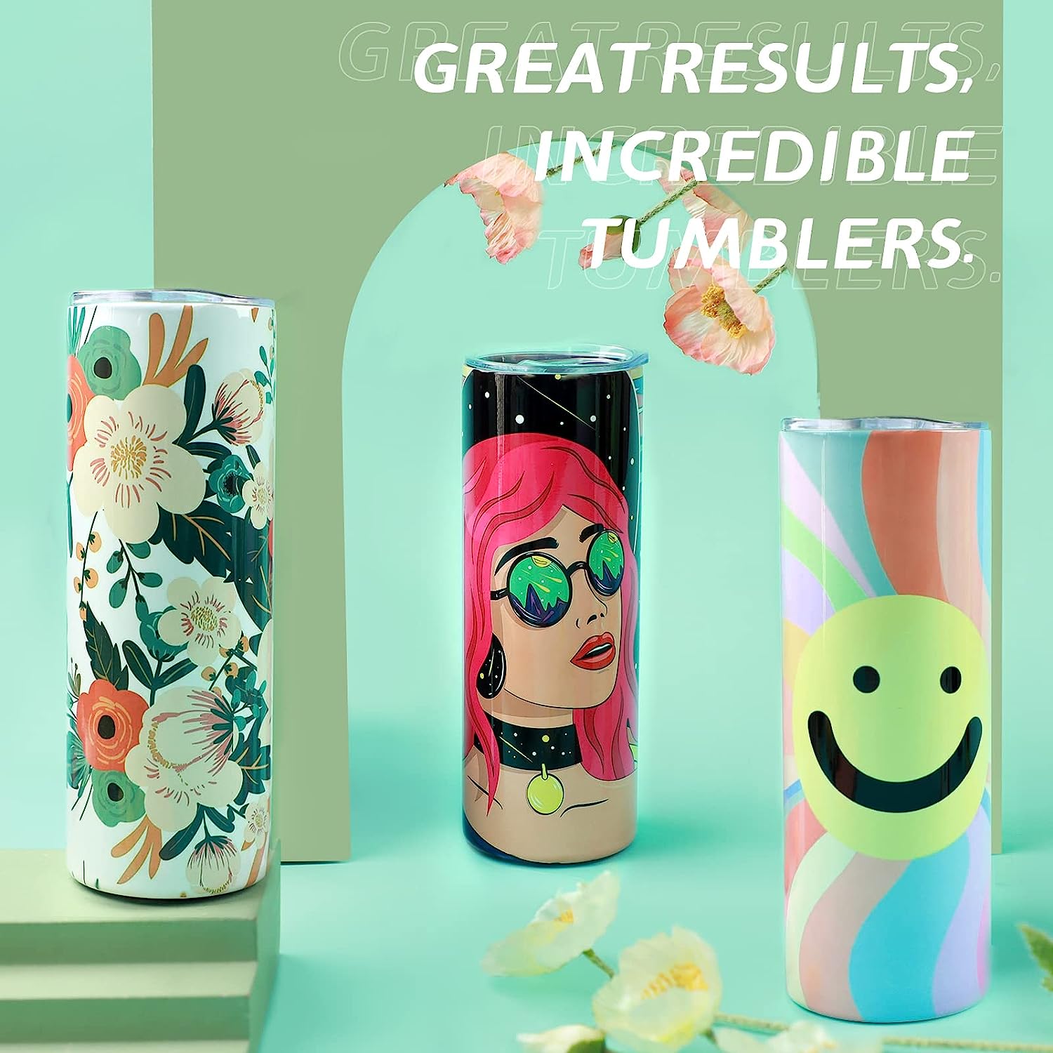 HTVRONT 8pcs Stainless 20 OZ S - Sublimation Mug White avis et prix
