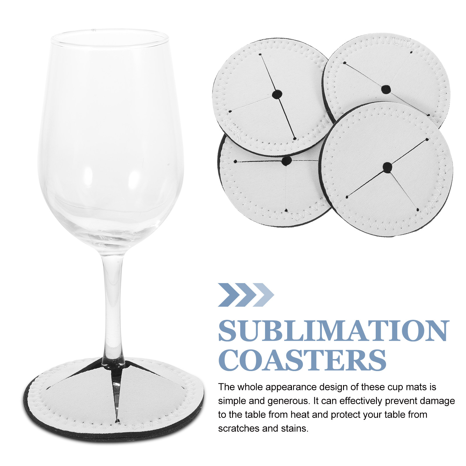 4Pcs Sublimation Coasters Blan - Coaster Sublimation Blank avis et prix