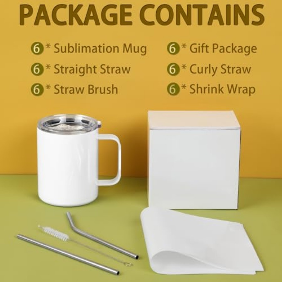 12 Oz Sublimation Coffee Mug B - Sublimation Mug White avis et prix
