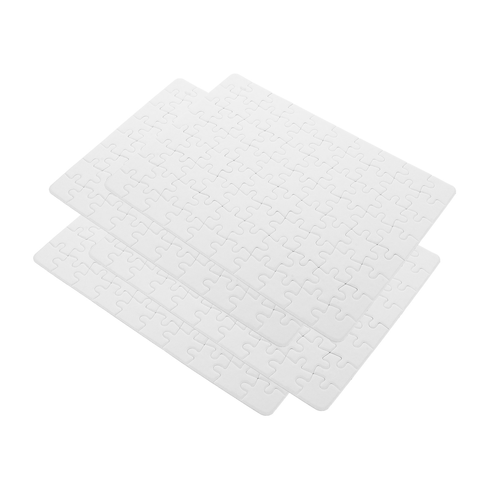 4 Sheets Blank Puzzle Pieces C - Puzzle Blank White avis et prix