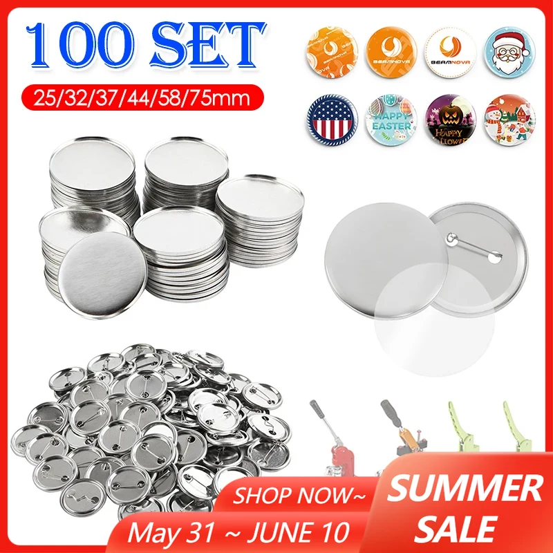 100Set Blank Badge Pin Button  - Button Badge Blank avis et prix