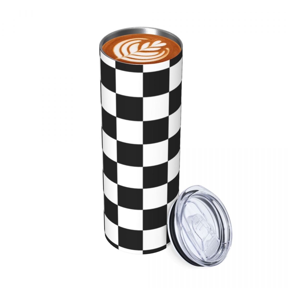 Black And White Checkerboard S - Tumbler 20Oz White avis et prix