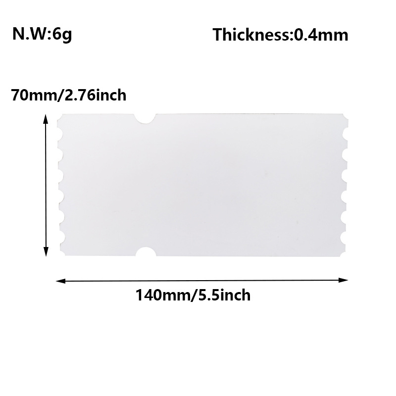 Blank Sublimation Invitation L - Puzzle Blank White avis et prix