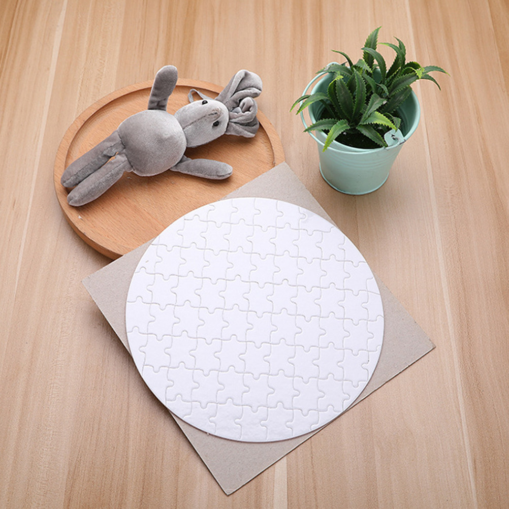 4Pcs Blank Sublimation Puzzles - Puzzle Blank White avis et prix