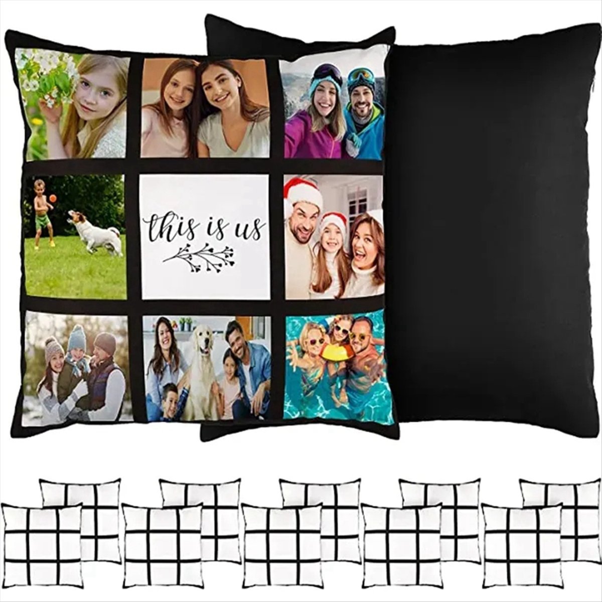 ABNH 6Pcs Sublimation Blank Pa - Pillow Cover Sublimation avis et prix