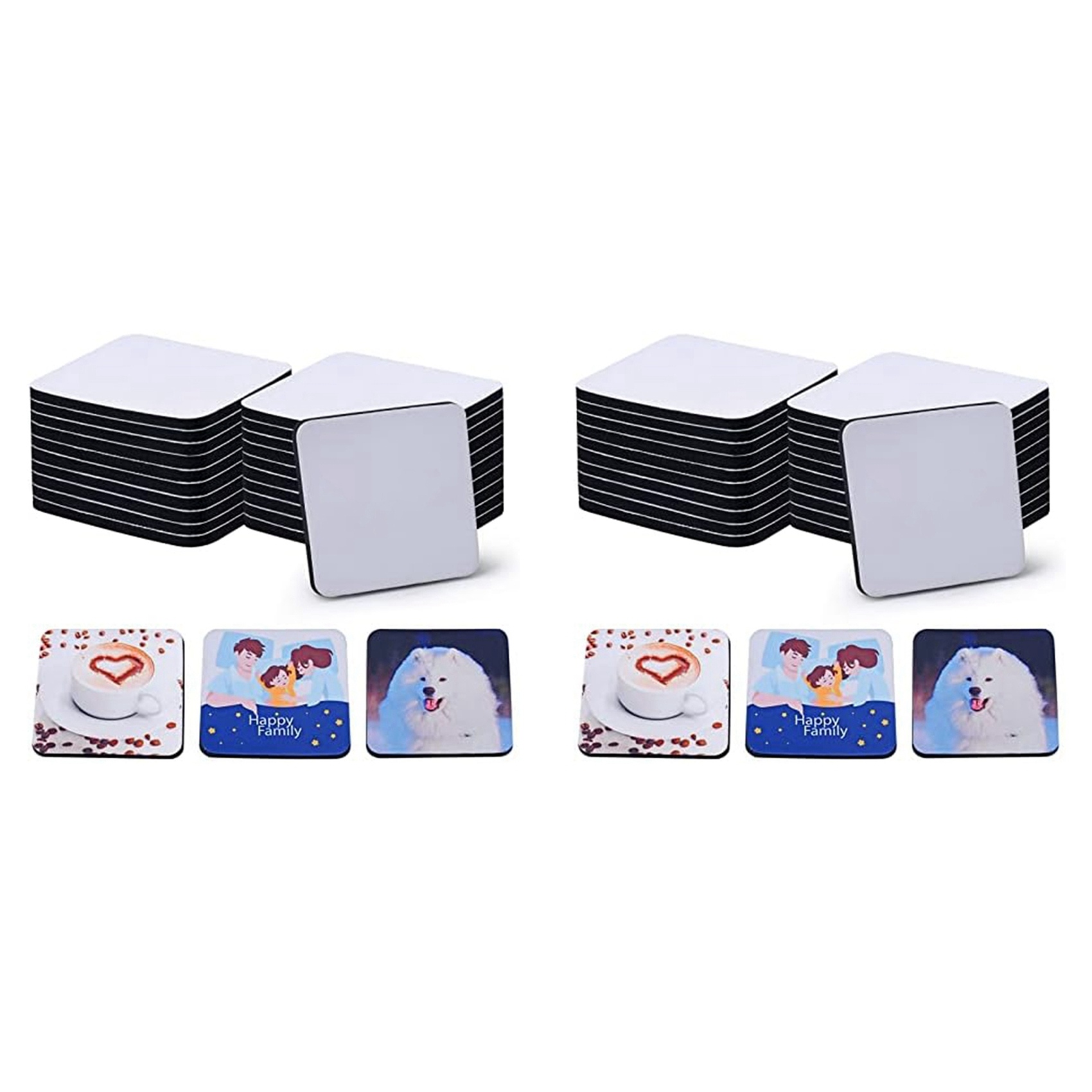 【LAST CHANCE】40PCS Square Subl - Coaster Sublimation Blank avis et prix