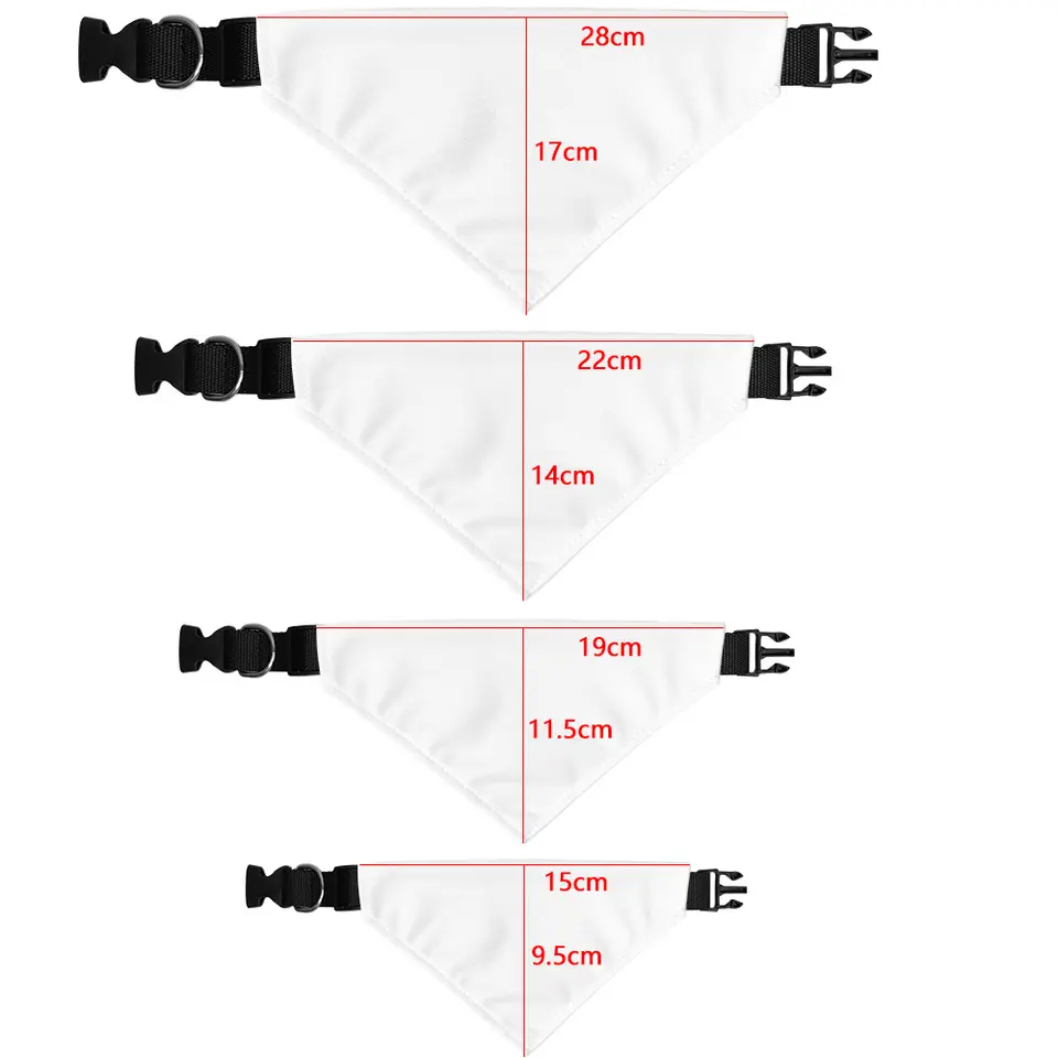 Sublimation White Blank Dog Pe - Bandana Blank White avis et prix
