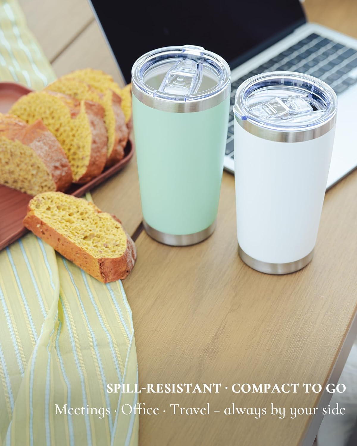 20oz Leakproof Travel Coffee T - Tumbler 20Oz White avis et prix