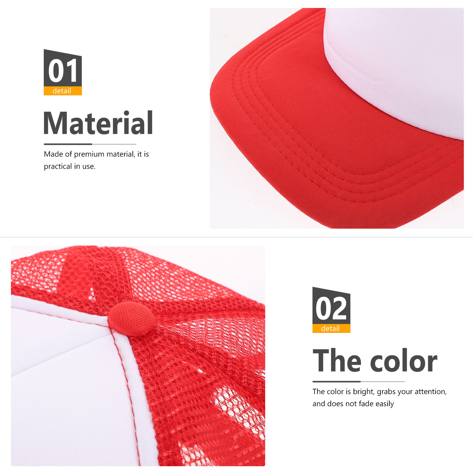 10Pcs Blank Mesh Baseball Hat  - Hat Sublimation Blank avis et prix