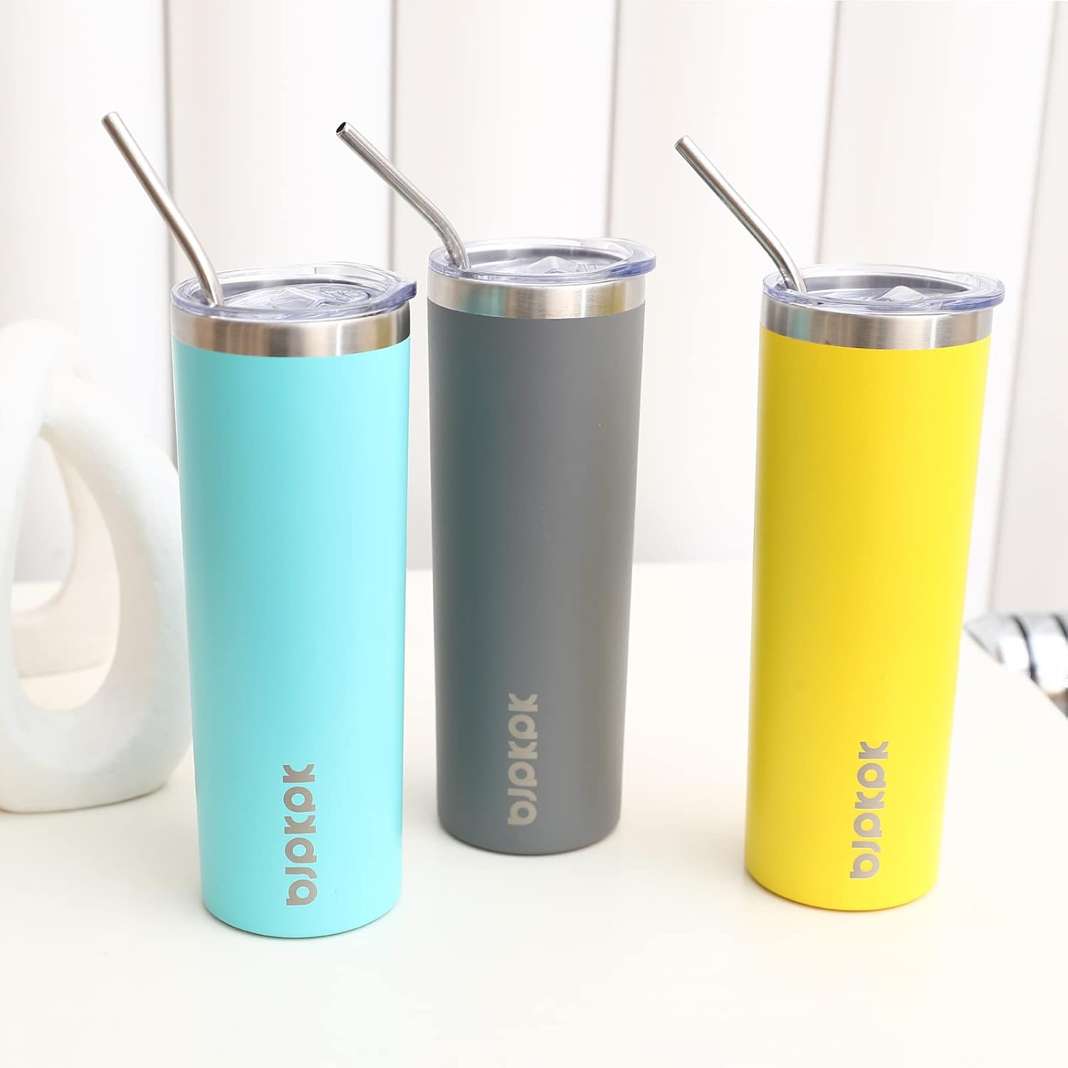 20 oz Skinny Tumbler with Lid, - Tumbler 20Oz White avis et prix