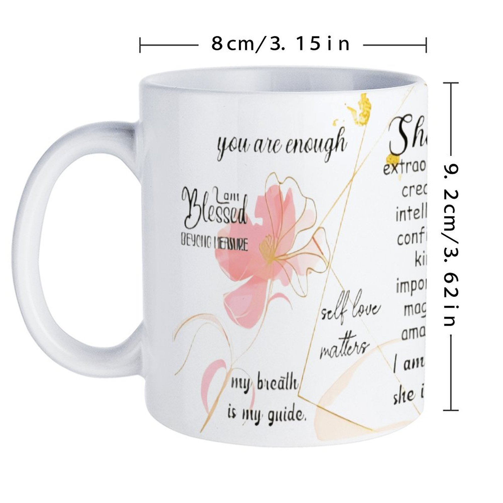 A Poster With A Quote About Sh - Sublimation Mug White avis et prix