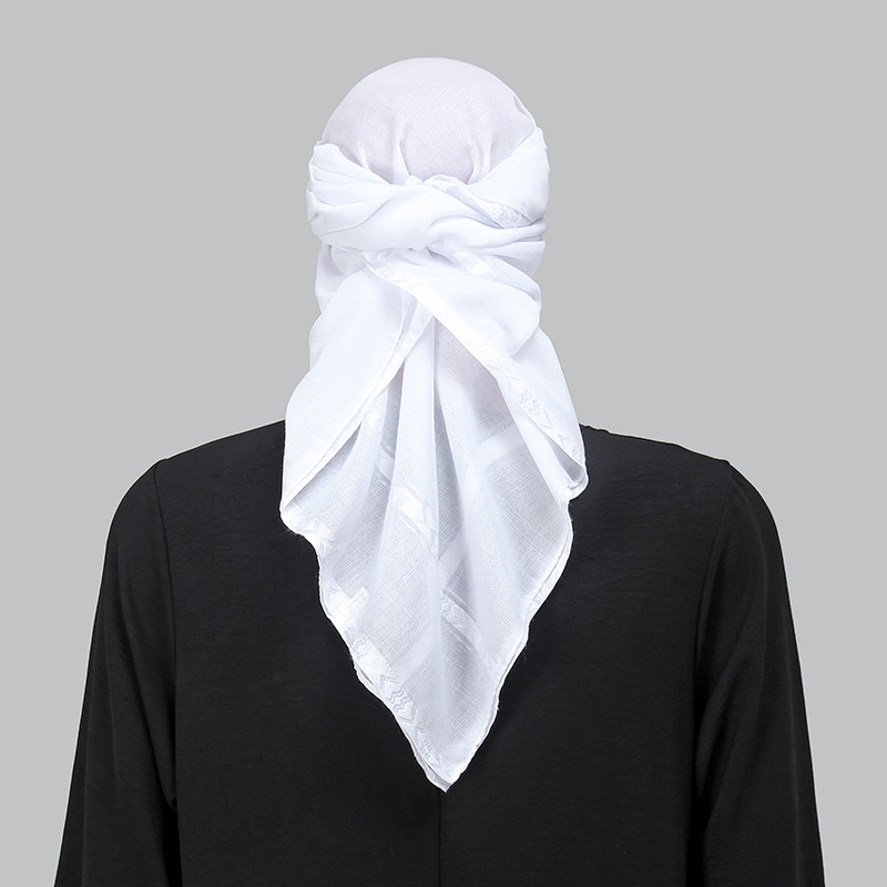Wholesale 3pcs Set Ethnic Scar - Bandana Blank White avis et prix