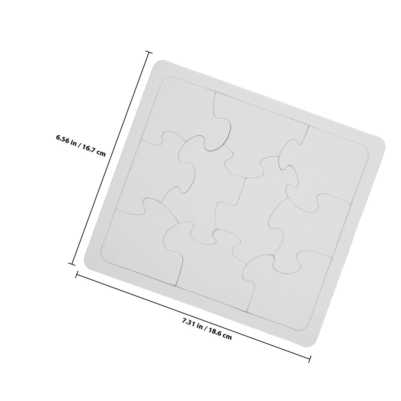 5Pcs White Blank Jigsaw Puzzle - Puzzle Blank White avis et prix