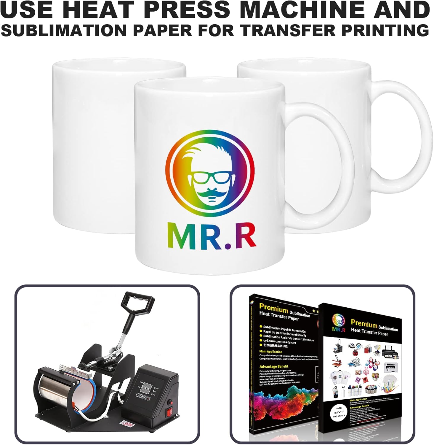 Set of 36 Sublimation Blanks D - Sublimation Mug White avis et prix