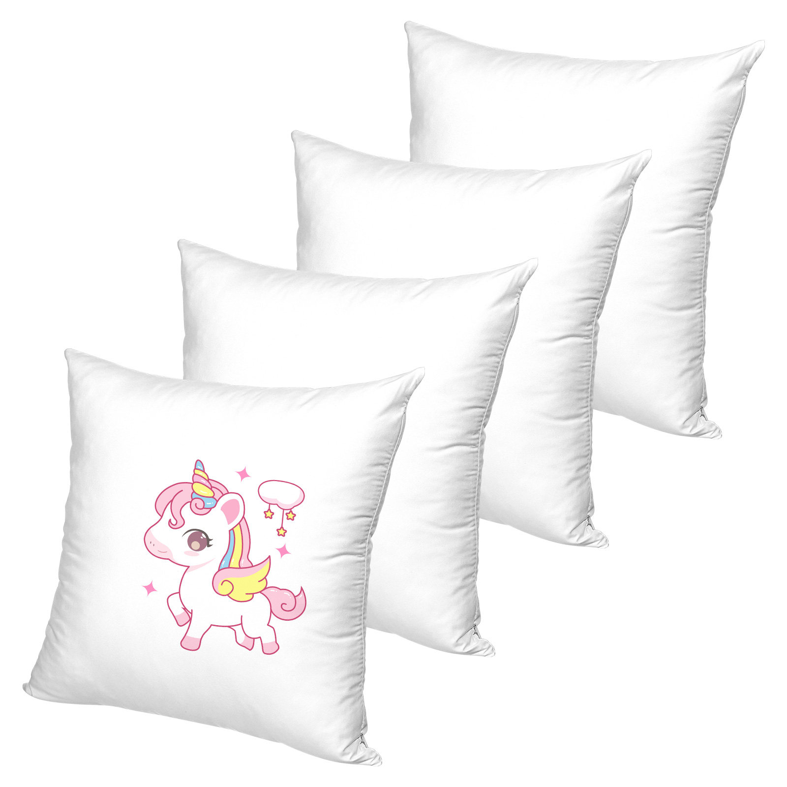 4Pcs White Sublimation Pillowc - Pillow Cover Sublimation avis et prix