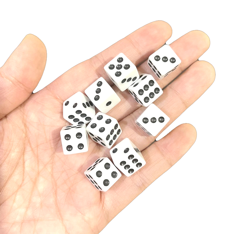 Wholesale 1000pcs Dots Dice 10 - Puzzle Blank White avis et prix