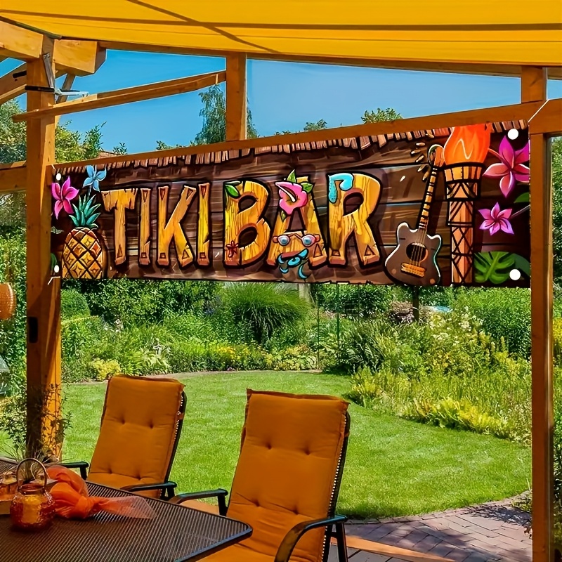 Tiki Bar Banner Tropical Hawai - Yard Sign Blank avis et prix
