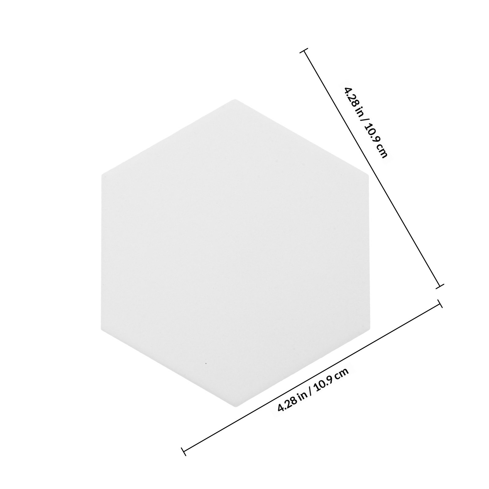 10Set White Hexagonal Ceramic  - Coaster Sublimation Blank avis et prix