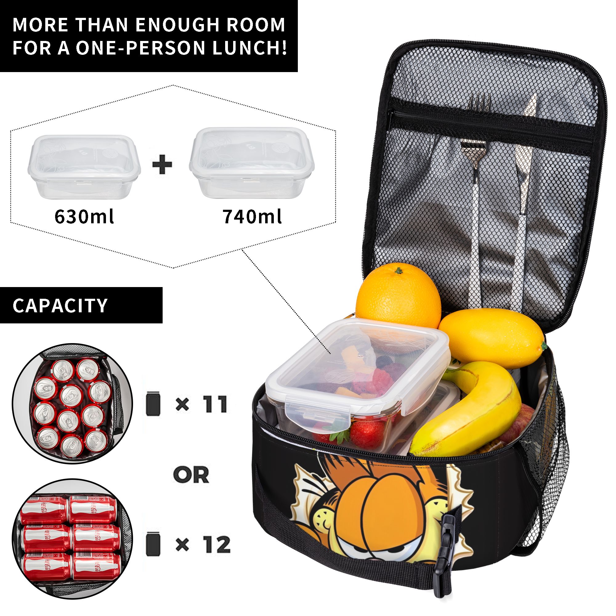 Garfielded Insulated Lunch Bag - Tote Bag Sublimation avis et prix