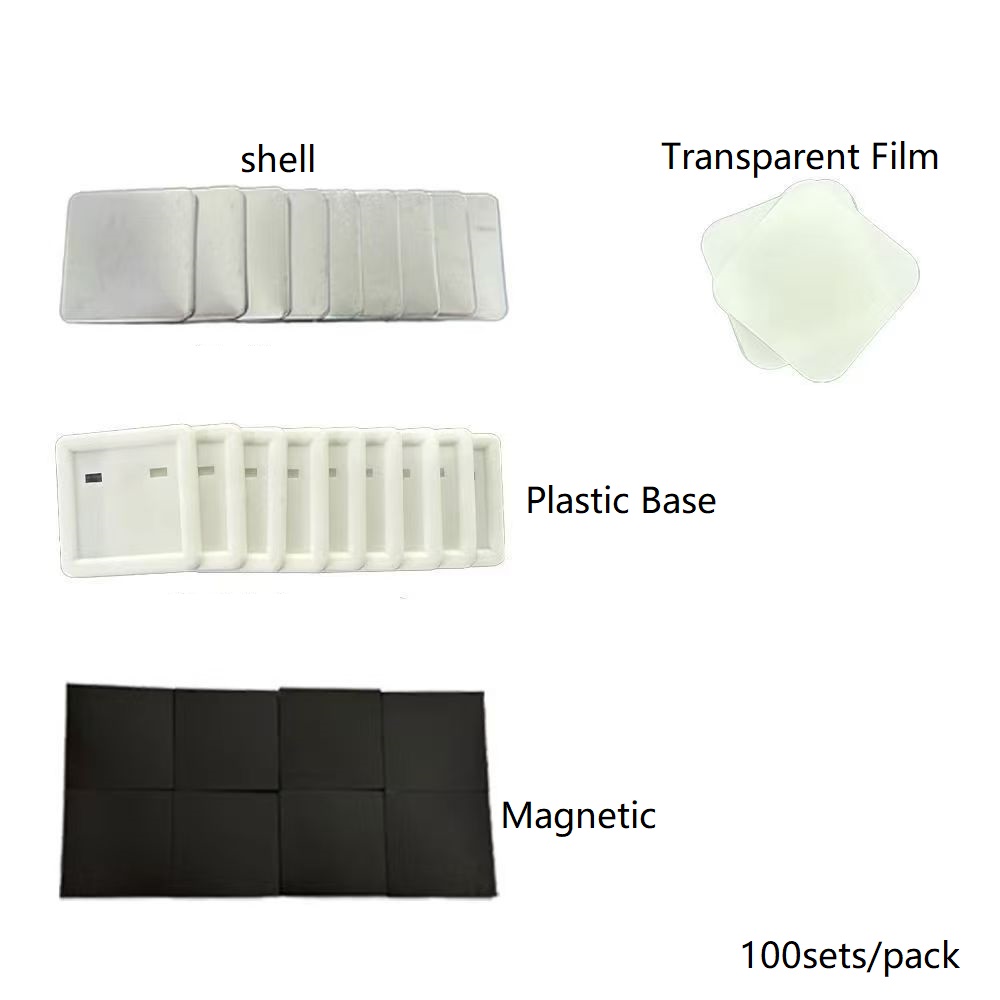 100pcs 50*50mm 2inch Square ma - Button Badge Blank avis et prix