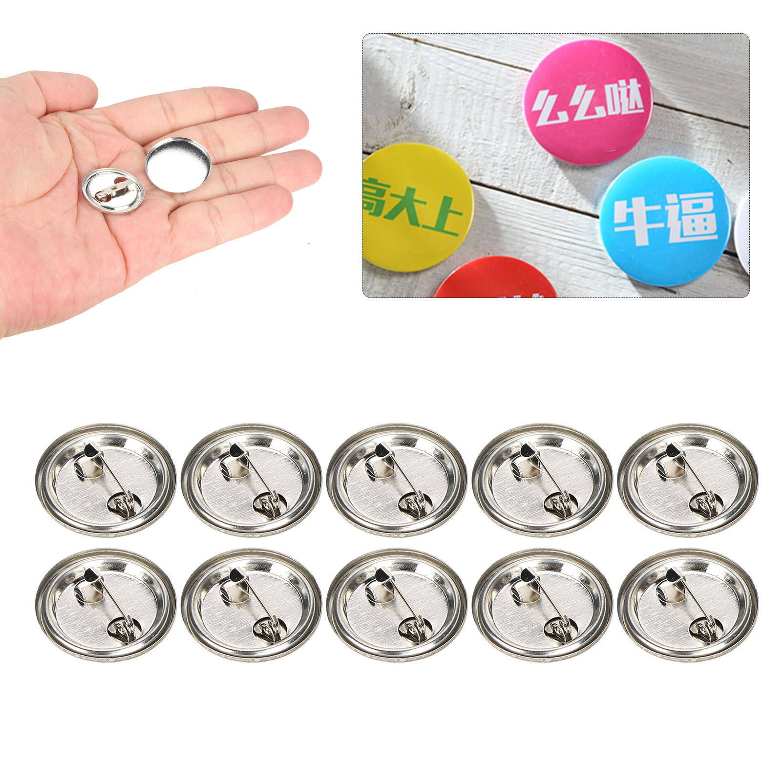 Blank Pin Button Round Safety  - Button Badge Blank avis et prix