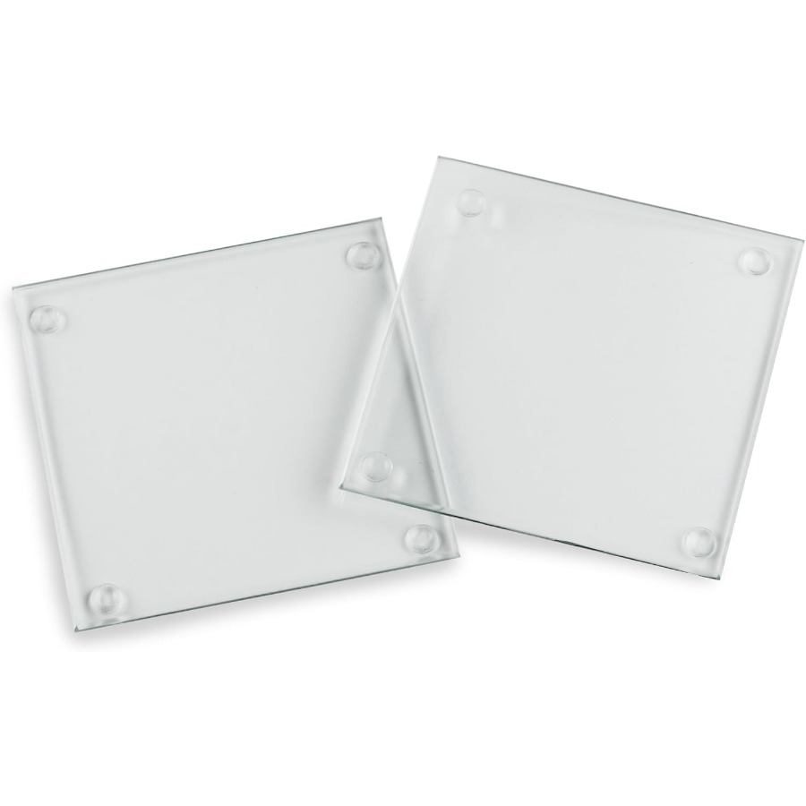 Clear Glass Drink Coasters Set - Coaster Sublimation Blank avis et prix